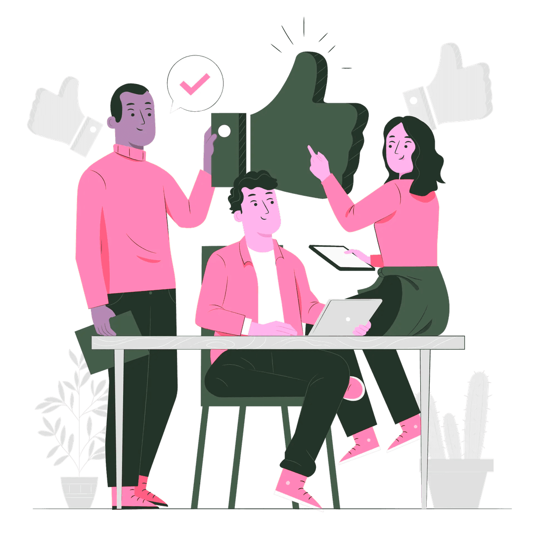 Team collaboration illustration